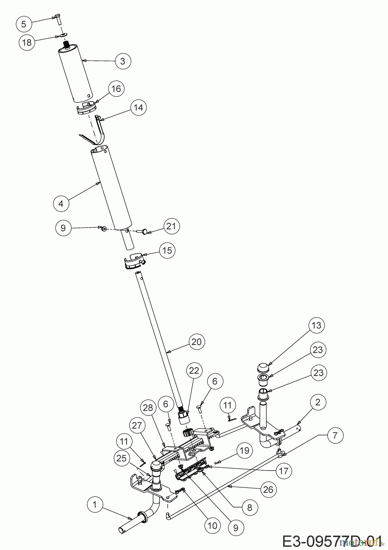 Cub Cadet Rasentraktoren LR2 NS76 13A221JD603 (2020) Lenkung
