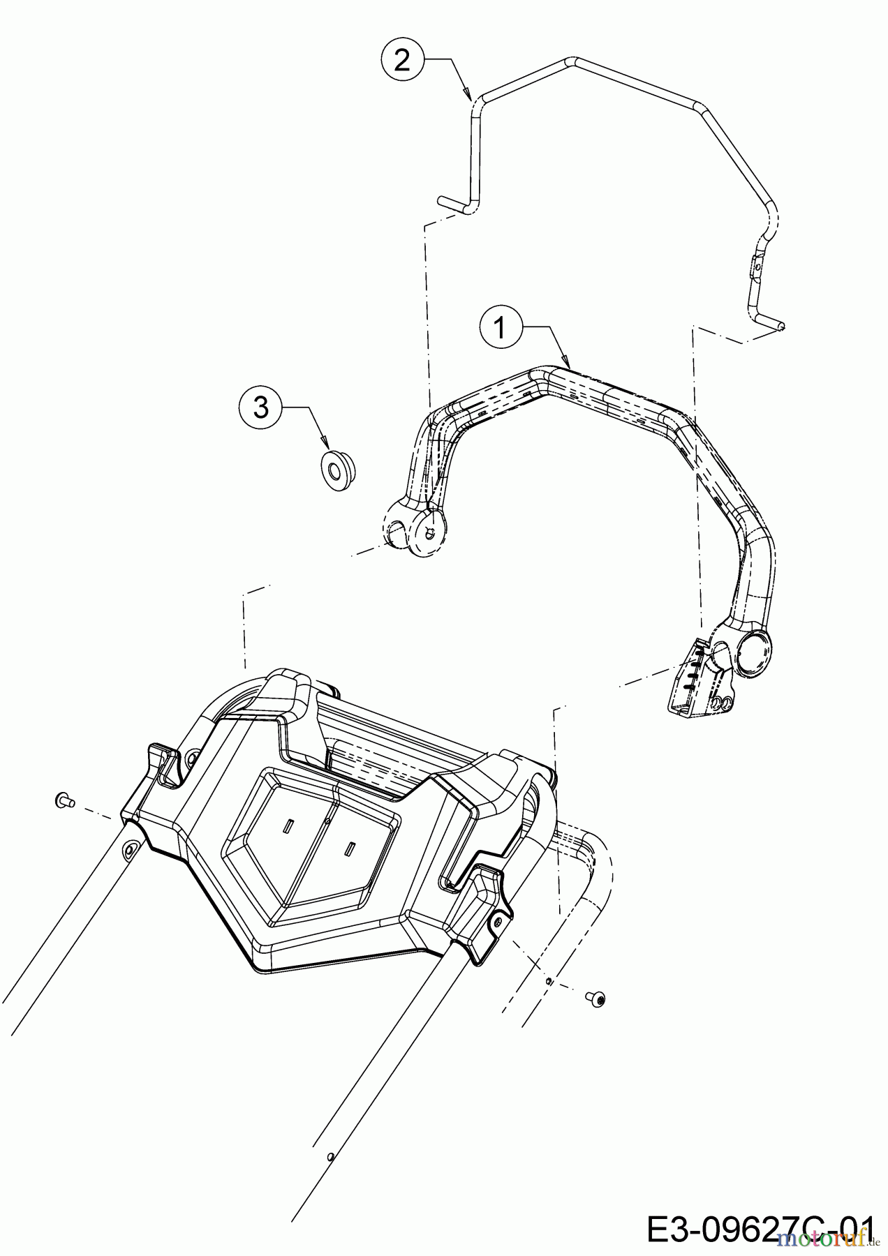 Cub Cadet Motormäher mit Antrieb LM3 DR53S 12BBPVKC603 (2019) Bremsbügel, Schaltbügel