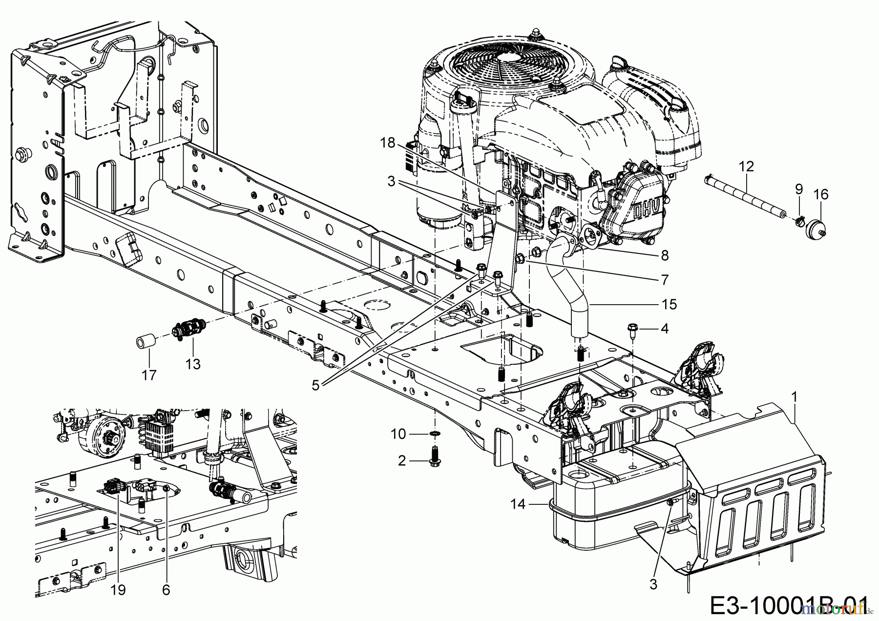 Cub Cadet Rasentraktoren XT1 OS96 13A8A1CF603  (2020) Motorzubehör