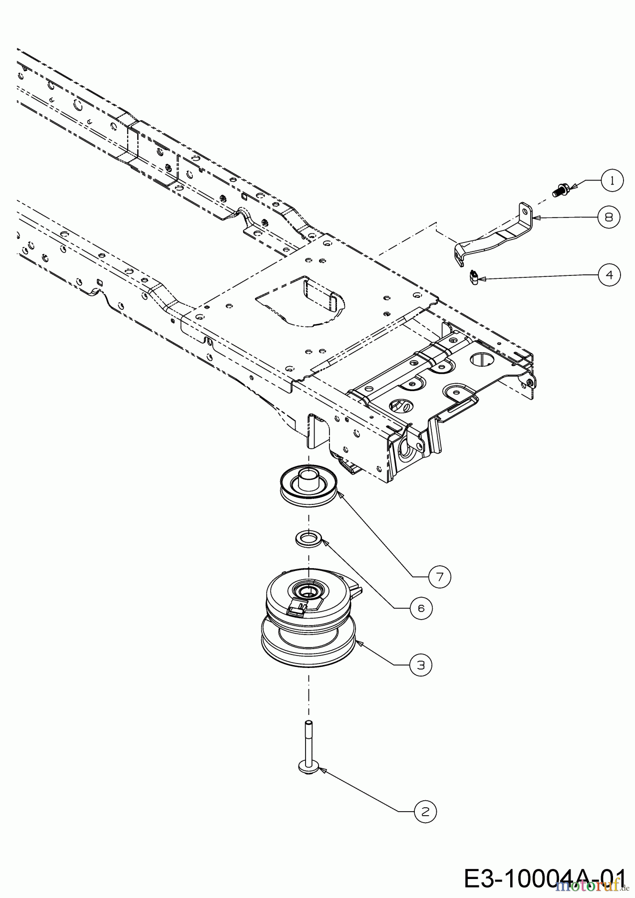 Cub Cadet Rasentraktoren XT1 OS107 13A8A1CS603 (2020) Elektromagnetkupplung, Motorkeilriemenscheibe