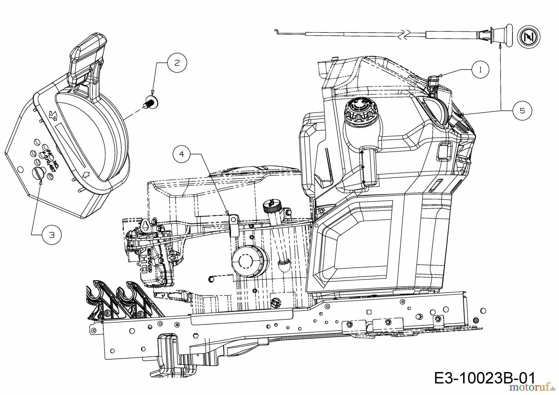 Cub Cadet Rasentraktoren XT3 QR95 13BFA5CB603  (2020) Choke- und Gaszug