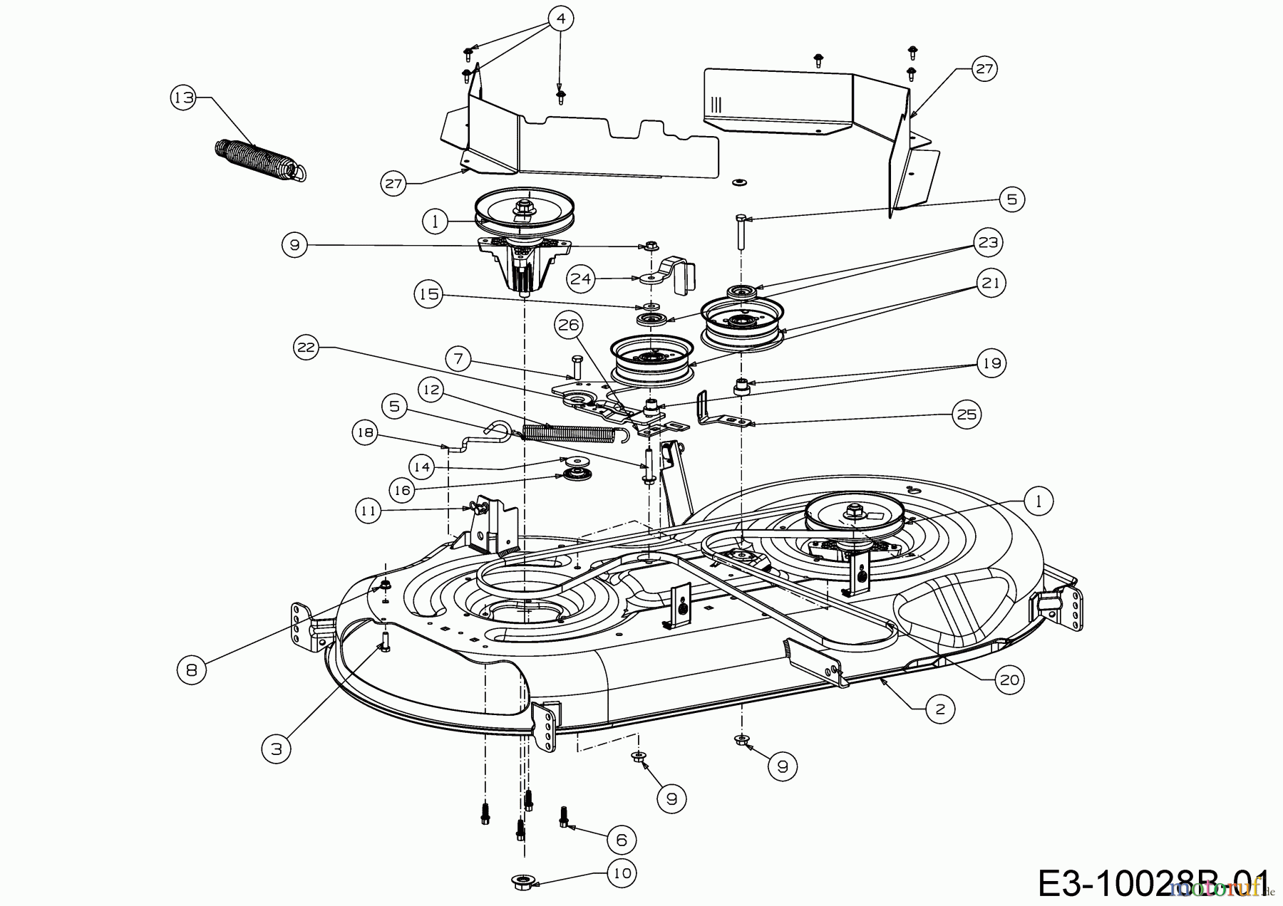 Cub Cadet Rasentraktoren XT2 PS117 13AGA1CT603  (2020) Mähwerk T (46