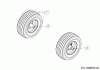 Cub Cadet XZ1 107 17DMCACS603 (2020) Ersatzteile Räder vorne 11x4