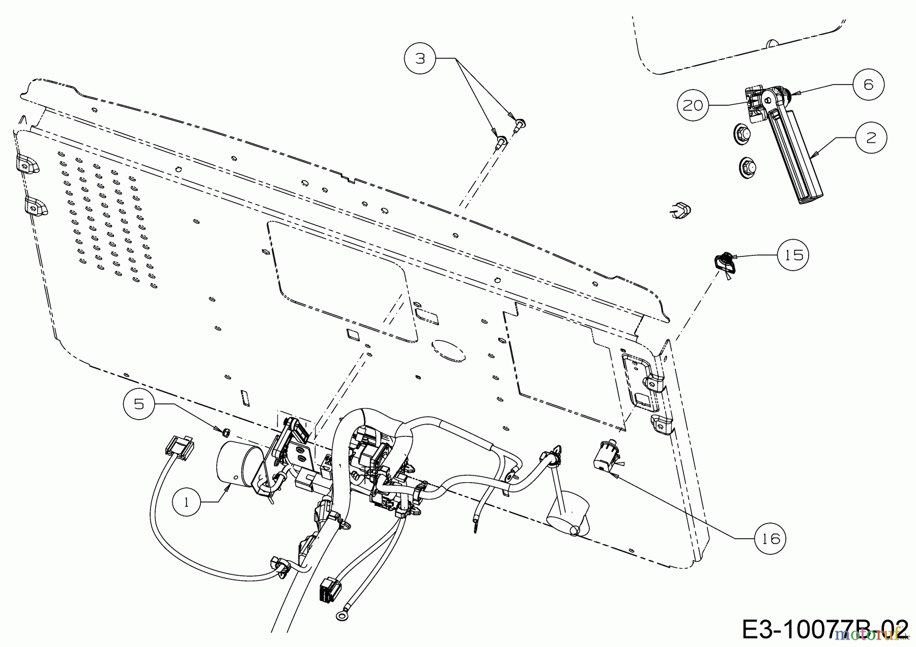 Cub Cadet Rasentraktoren XT1 OR106 BS 13ALA1CR603 (2020) Füllstandsanzeige, Schaltraste