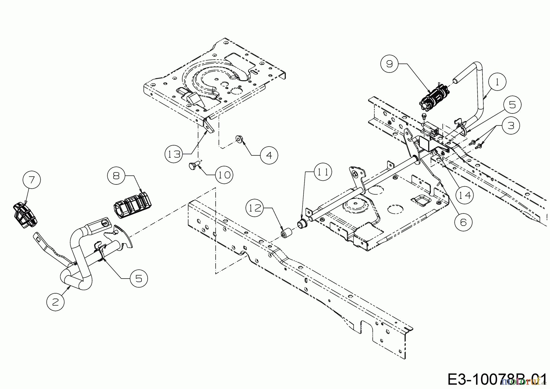 Cub Cadet Rasentraktoren XT1 OR106 BS 13ALA1CR603 (2020) Pedale