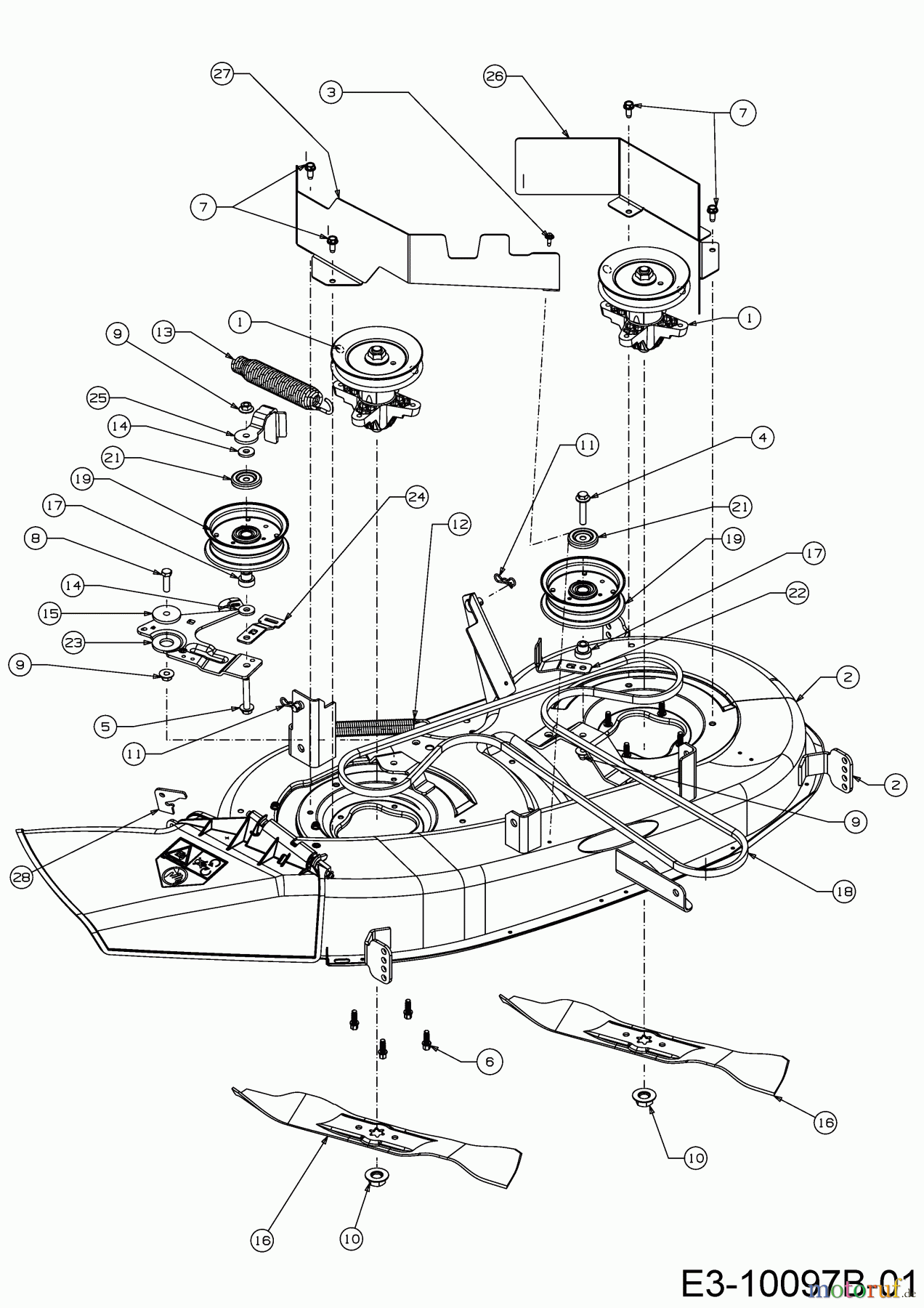 Cub Cadet Rasentraktoren XT1 OS96 13A8A1CF603  (2020) Mähwerk F (38