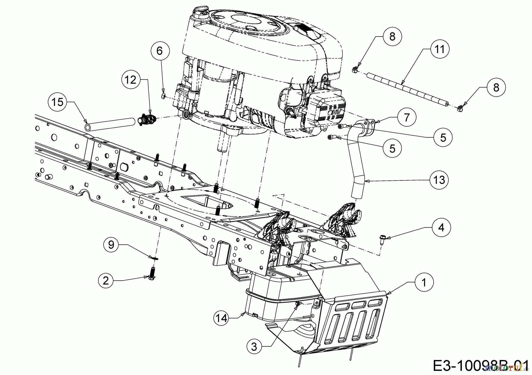 Cub Cadet Rasentraktoren XT1 OR106 BS 13ALA1CR603 (2020) Motorzubehör