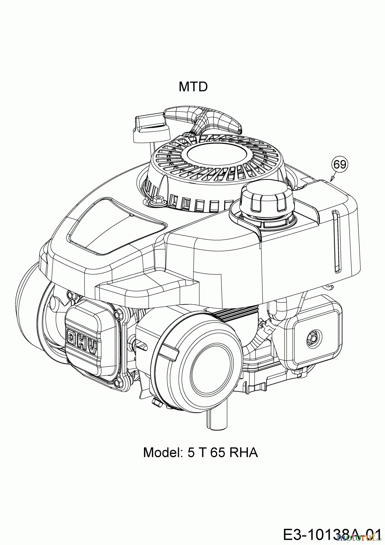 Cub Cadet Motormäher mit Antrieb LM3 CRC46S 12ABTVSC603 (2020) Motor MTD