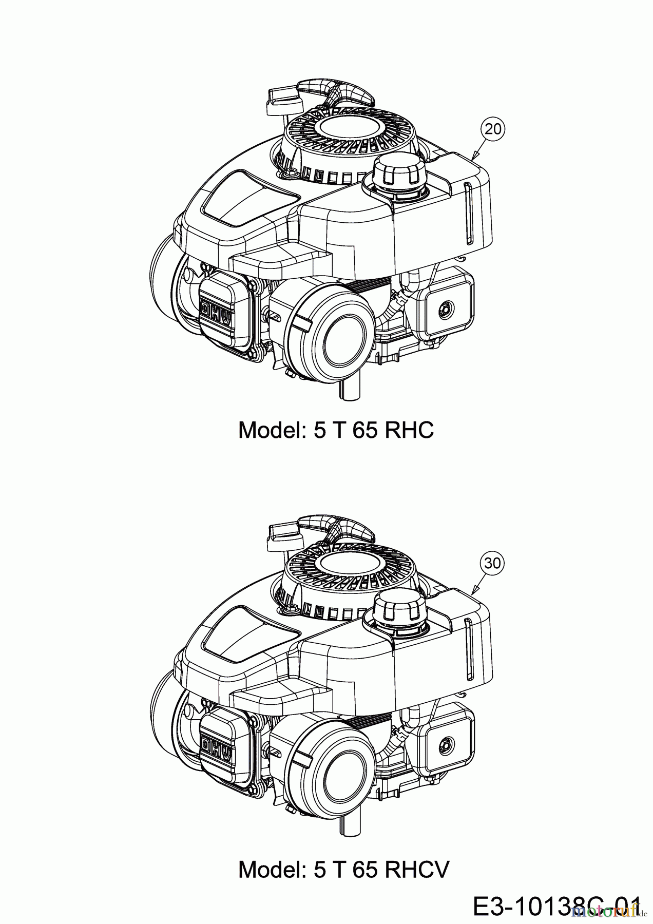 Cub Cadet Motormäher mit Antrieb LM3 CRC46S 12BBTVSC603 (2020) Motor