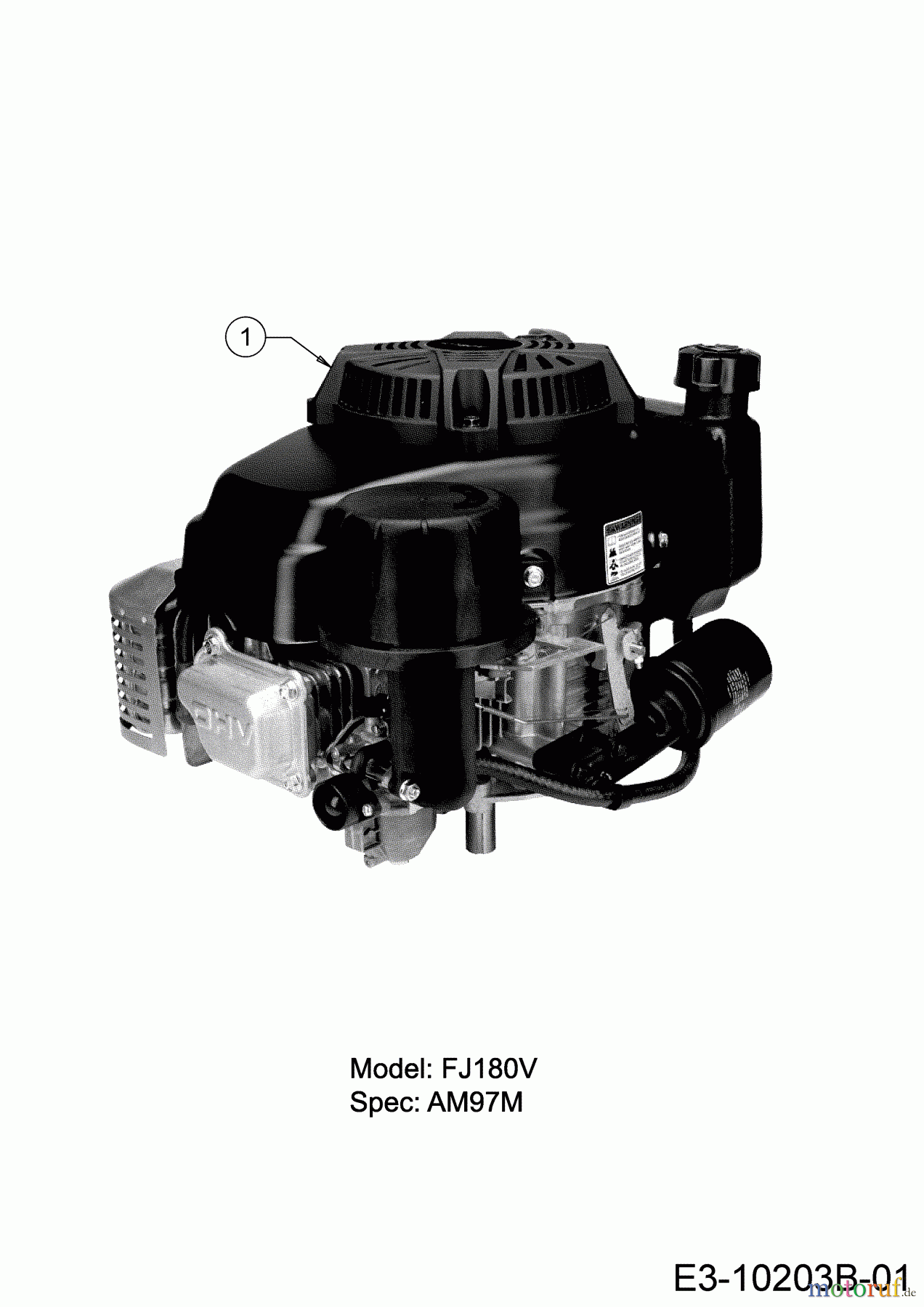 Cub Cadet Motormäher mit Antrieb XM3 ER53 12AQZBK2603 (2019) Motor Kawasaki