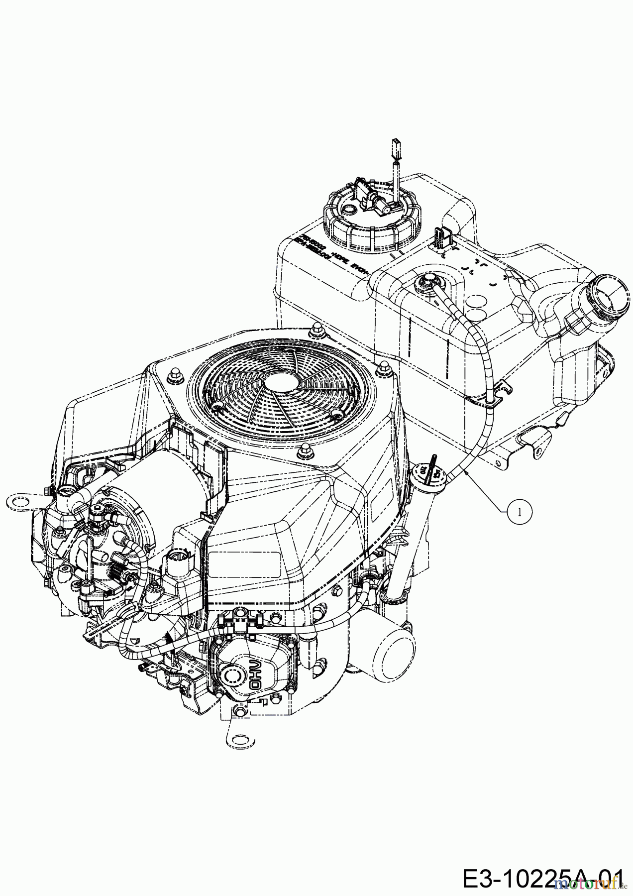 Cub Cadet Rasentraktoren XT2 PS117I 13BZA1CN603 (2020) Entlüftungsschlauch
