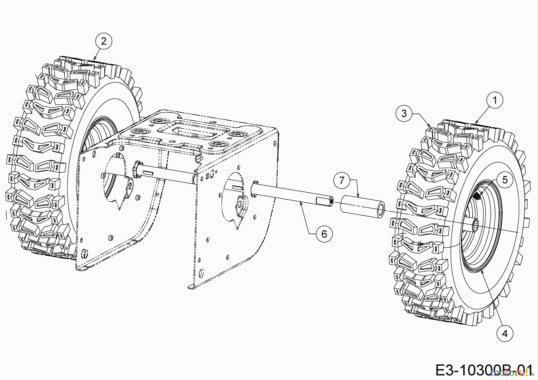 Cub Cadet Schneefräsen XS2 61 SWE 31BW53LR603 (2020) Räder