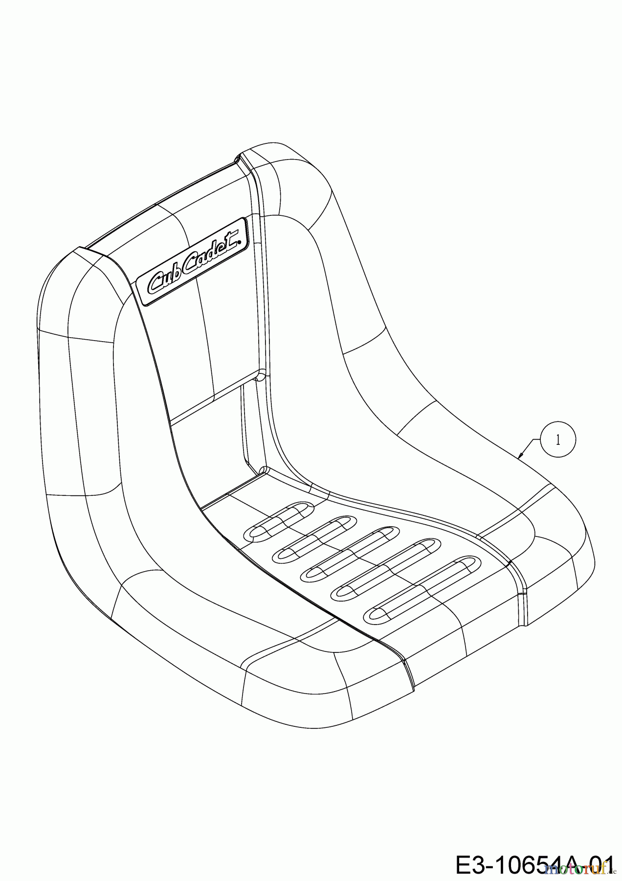 Cub Cadet Rasentraktoren LT2 NR92 13AB71DE603 (2019) Sitz