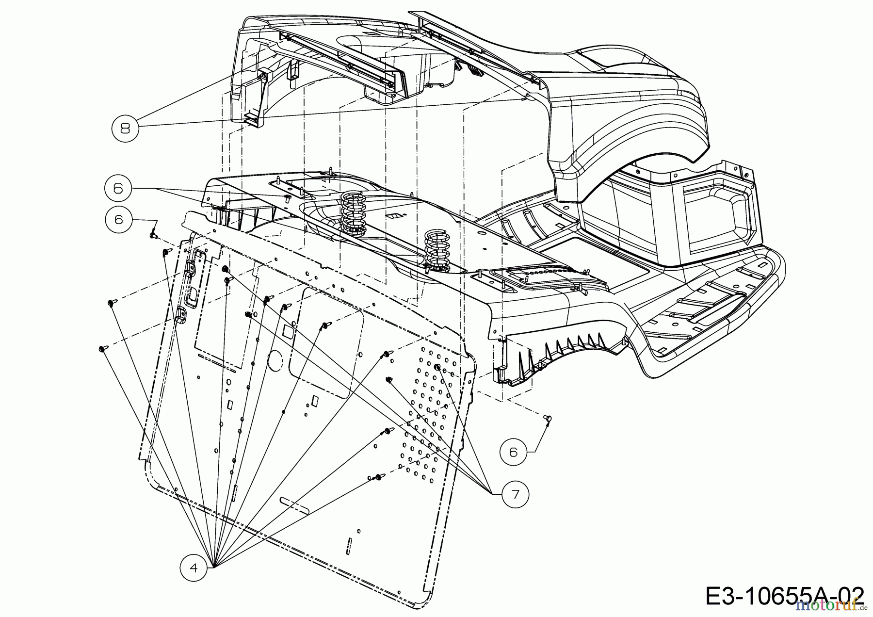 Cub Cadet Rasentraktoren XT1 OR106 BS 13ALA1CR603 (2020) Sitzwanne