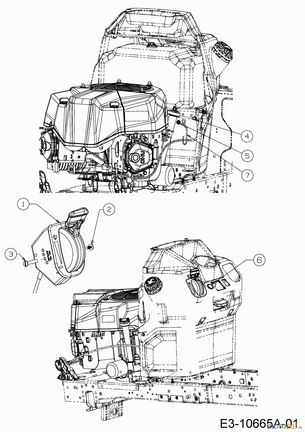 Cub Cadet Rasentraktoren XT2 PS117I 13BZA1CN603 (2020) Gaszug