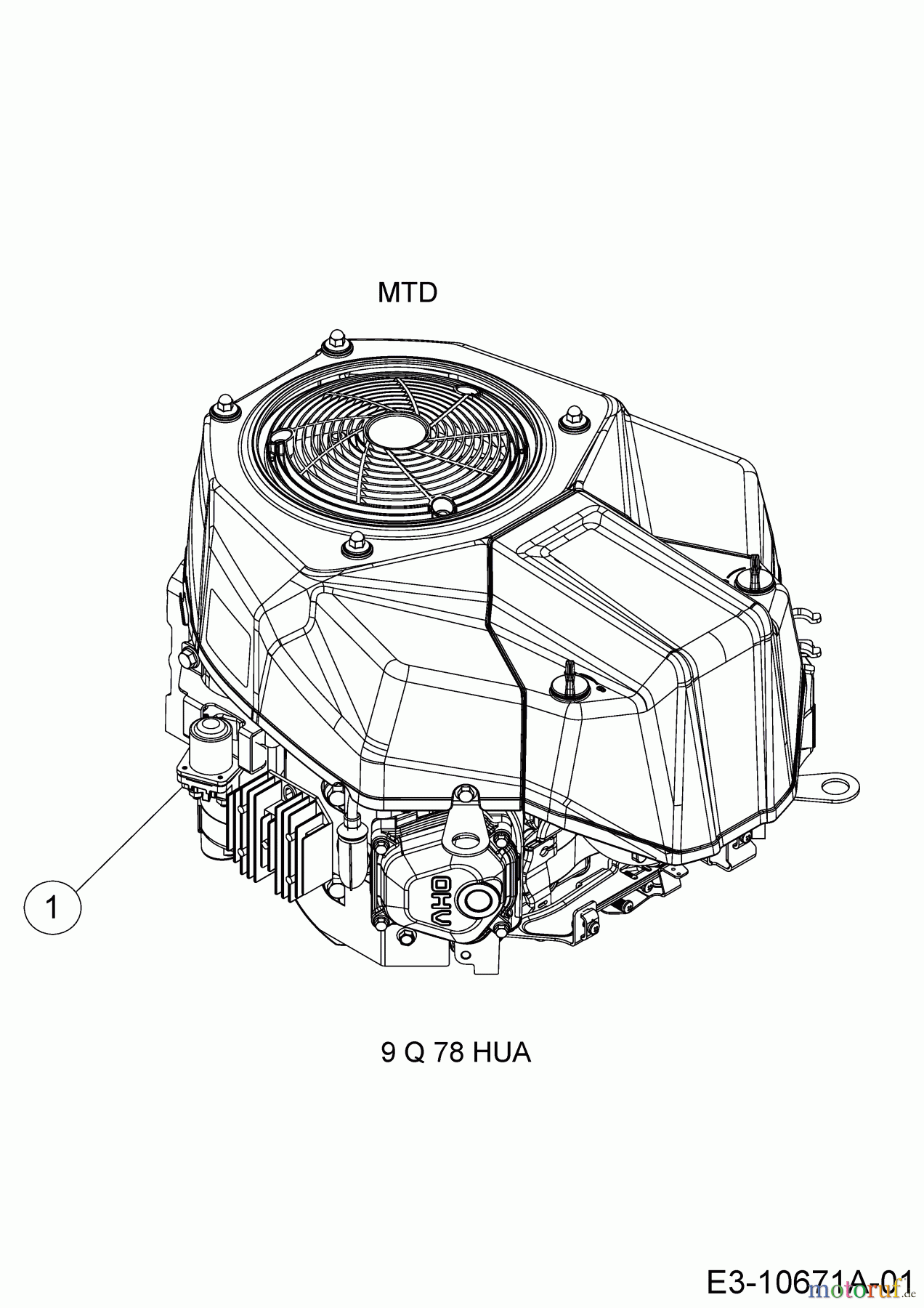 Cub Cadet Rasentraktoren XT2 PS117I 13BZA1CN603 (2020) Motor MTD