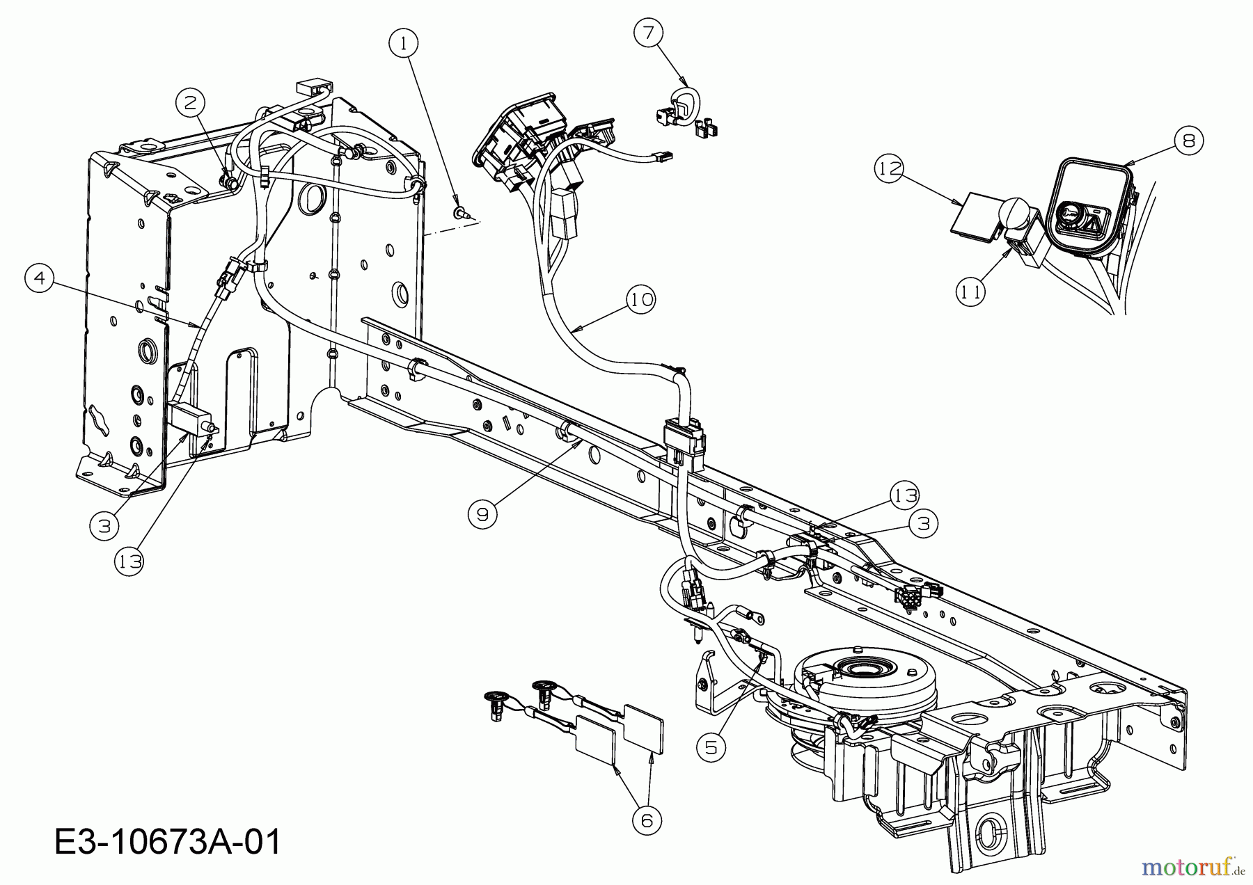 Cub Cadet Rasentraktoren XT2 PS117I 13BZA1CN603 (2020) Elektroteile