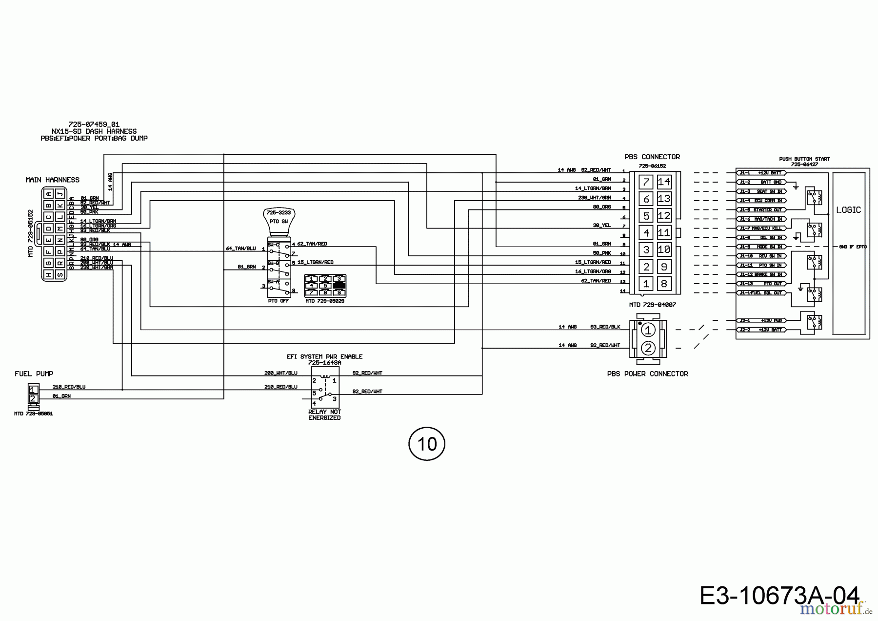 Cub Cadet Rasentraktoren XT2 PS117I 13BZA1CN603 (2020) Schaltplan Elektromagnetkupplung