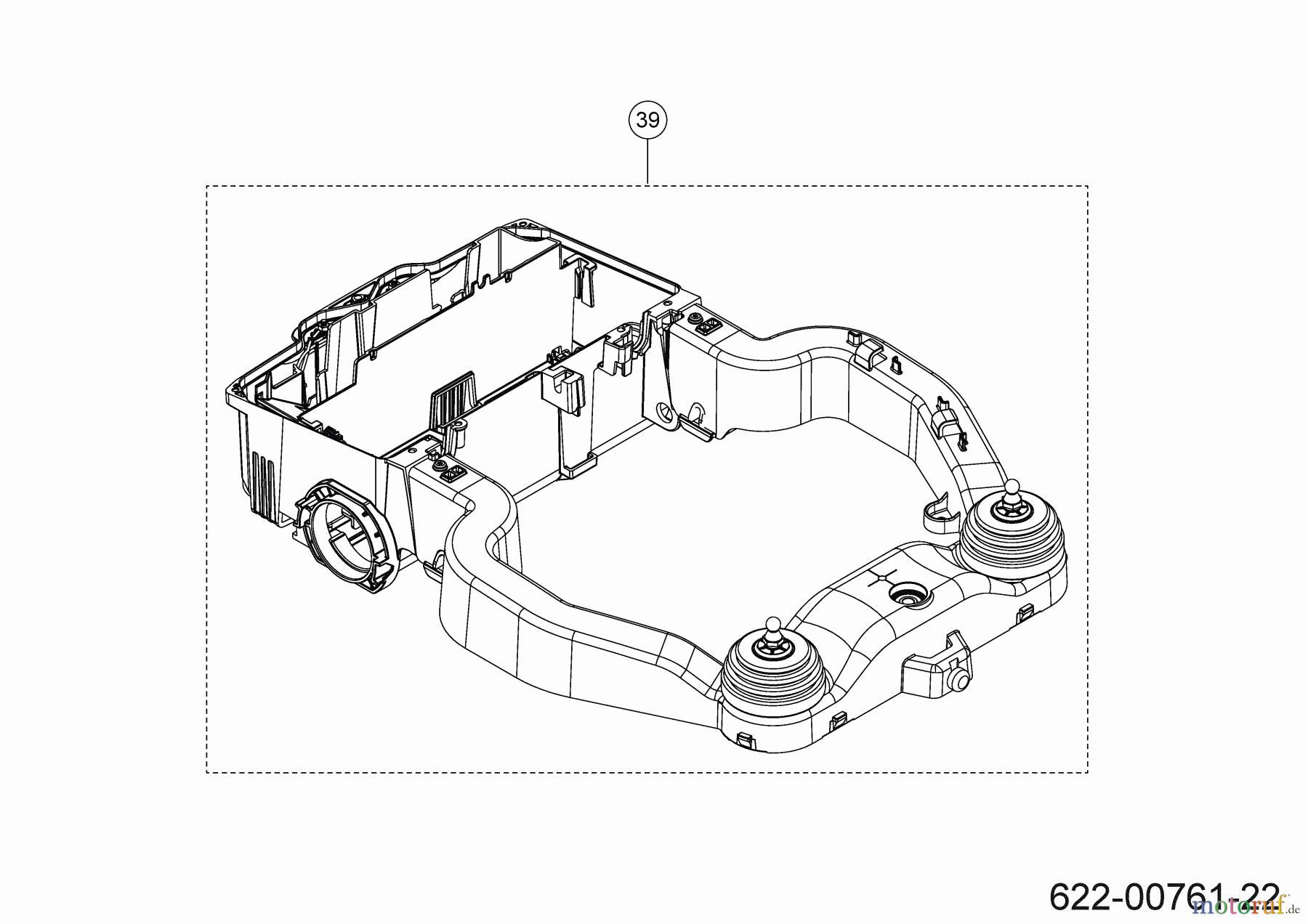 Cub Cadet Mähroboter XR5 2000 22AKHEFA603 (2022) Fahrgestell, Rahmen