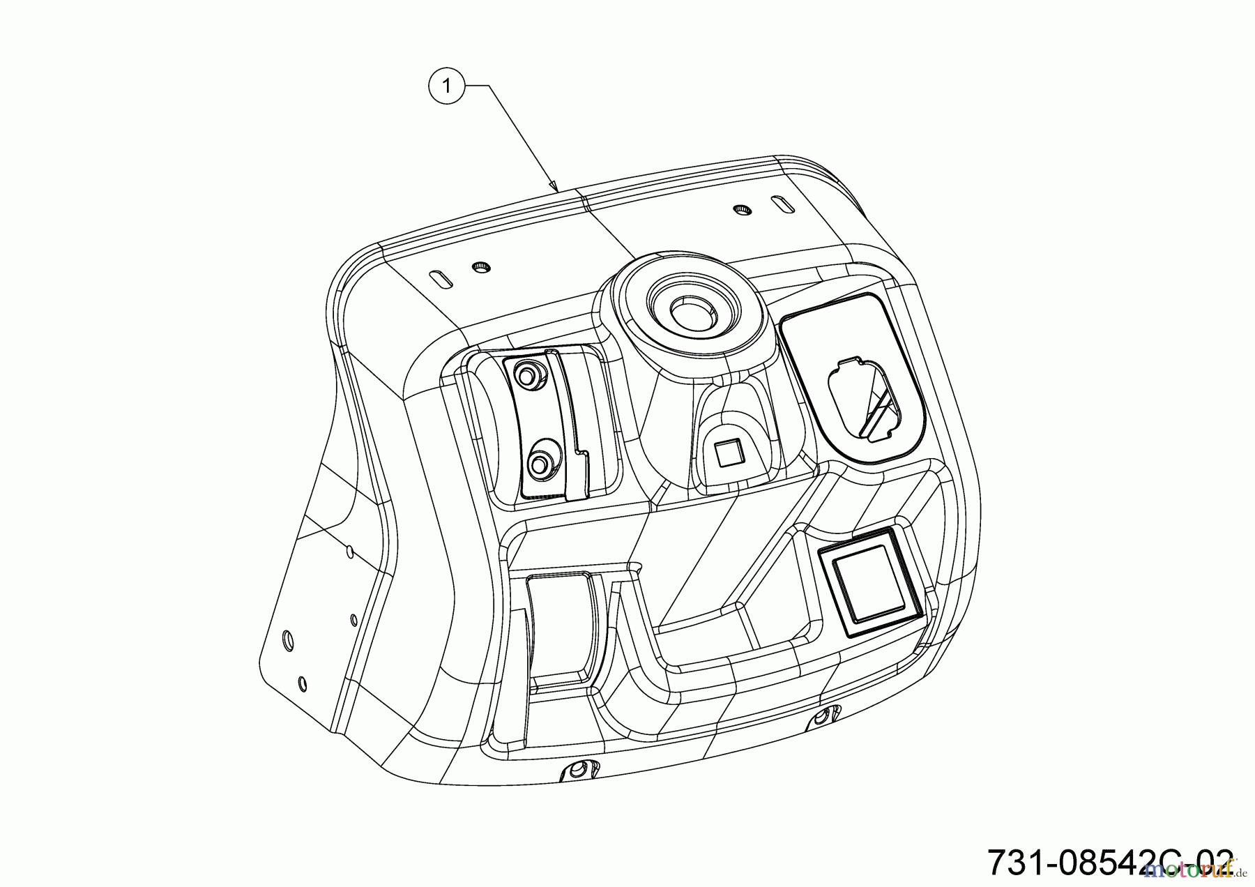 Cub Cadet Rasentraktoren LT1 NR92 13AB77BE603 (2023) Armaturenbrett Oberteil