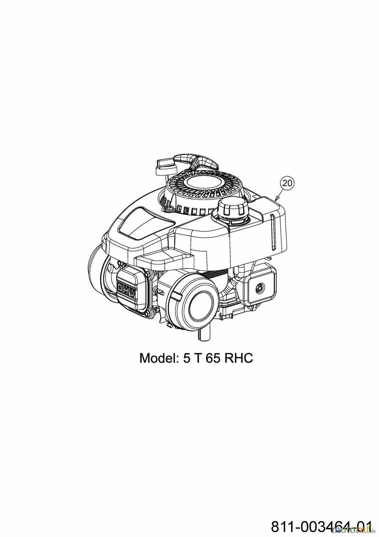 Cub Cadet Motormäher mit Antrieb LM3 CRC46S 12DBTVSC603 (2023) Motor
