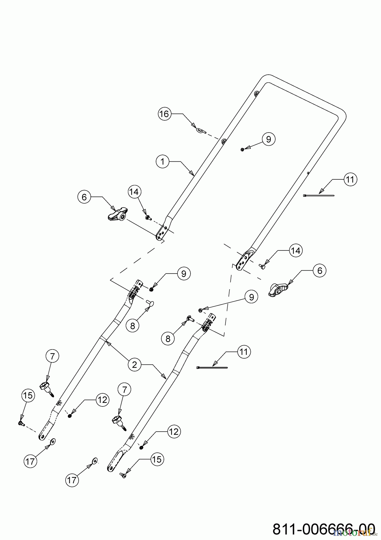Cub Cadet Motormäher mit Antrieb LM3 CR53S 12EBPV5L603 (2022) Holm