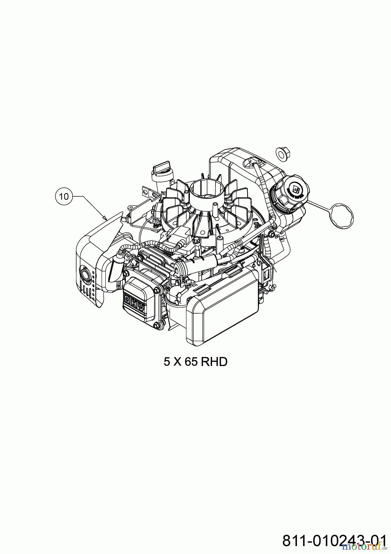 Cub Cadet Motormäher mit Antrieb LM2 DR46S 12EBTQKC603 (2022) Motor