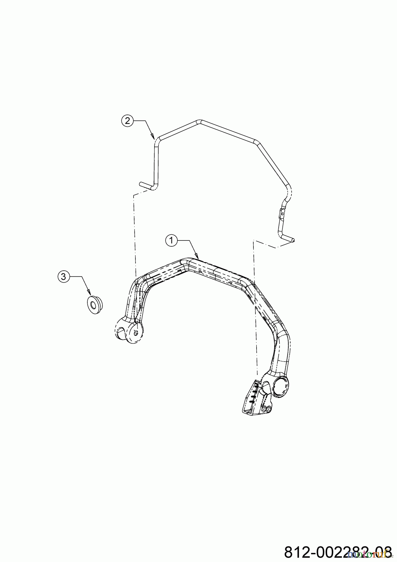 Cub Cadet Motormäher mit Antrieb LM2 DR46S 12EBTQKC603 (2022) Bremsbügel, Schaltbügel