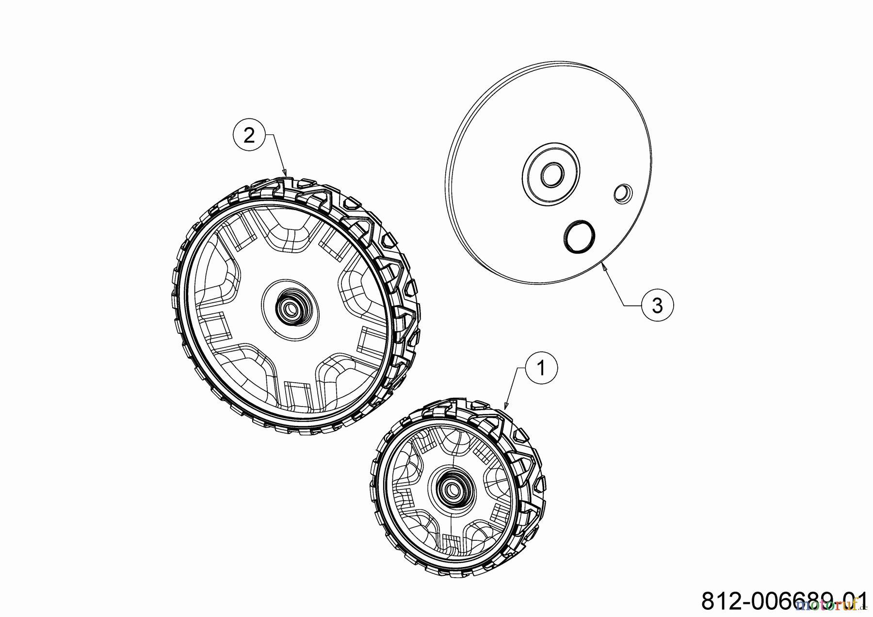 Cub Cadet Motormäher mit Antrieb LM3 CRC46S 12DBTVSC603 (2023) Räder