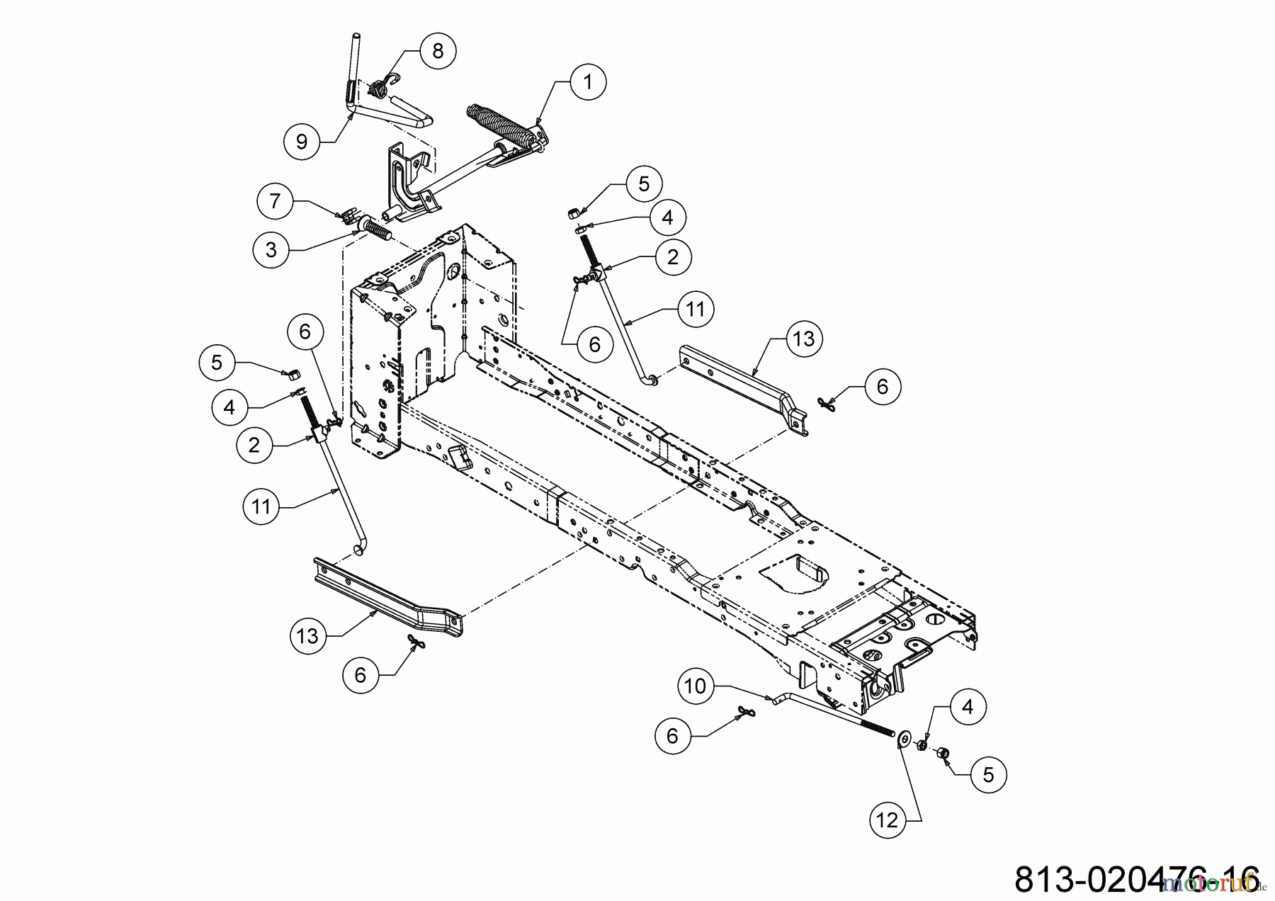Cub Cadet Rasentraktoren XT2 PS117 13AJA1TT603 (2023) Mähwerksaushebung