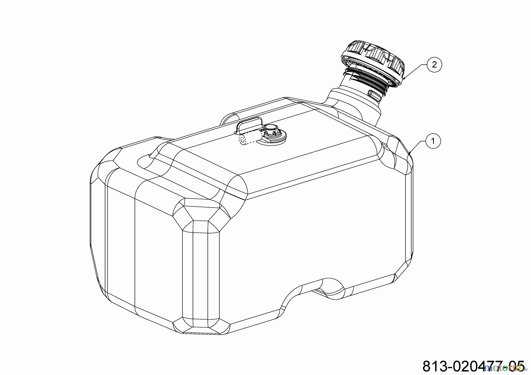 Cub Cadet Rasentraktoren XT1 OS96 13C8A1CF603 (2021) Tank
