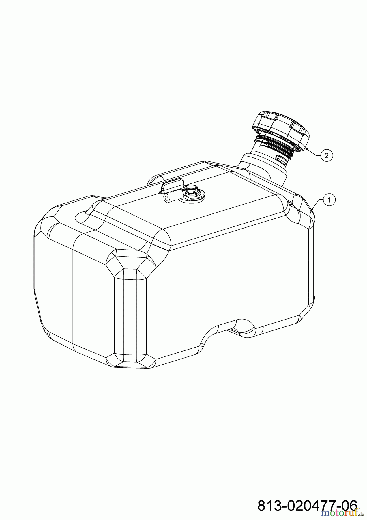 Cub Cadet Rasentraktoren XT1 OR106 13A8A1TR603 (2022) Tank