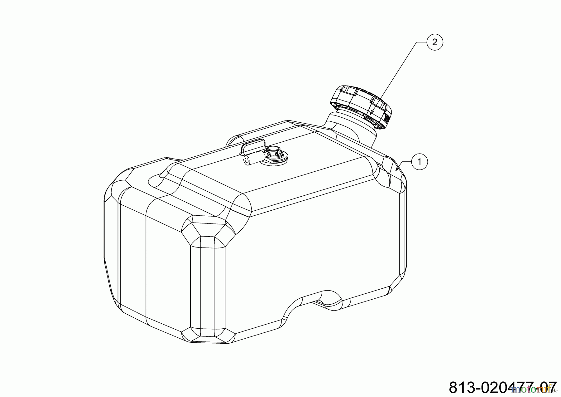 Cub Cadet Rasentraktoren XT2 PS117 13AJA1TT603 (2023) Tank