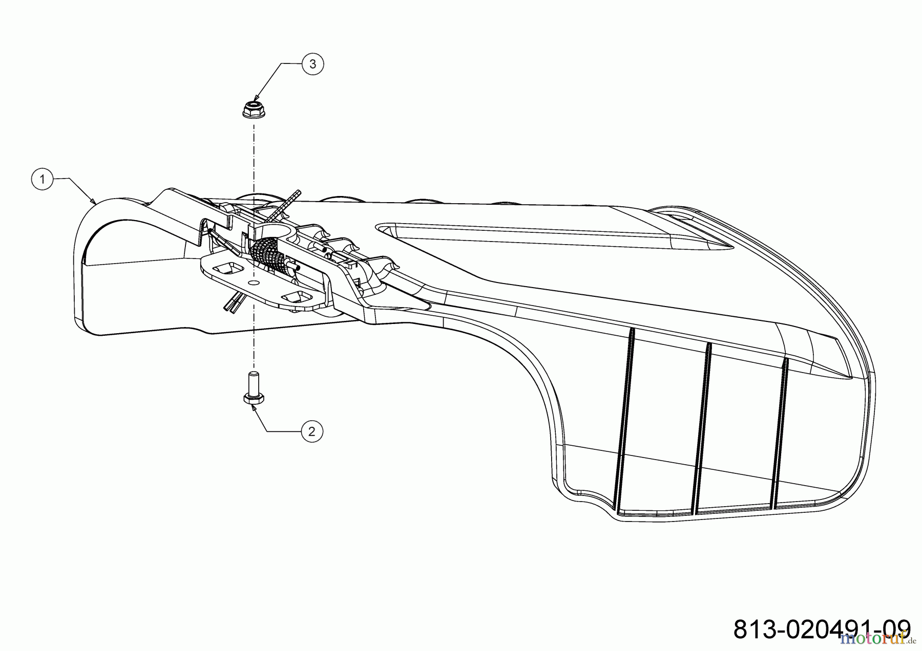 Cub Cadet Rasentraktoren XT2 PS117I 13DZA1CN603 (2021) Deflektor