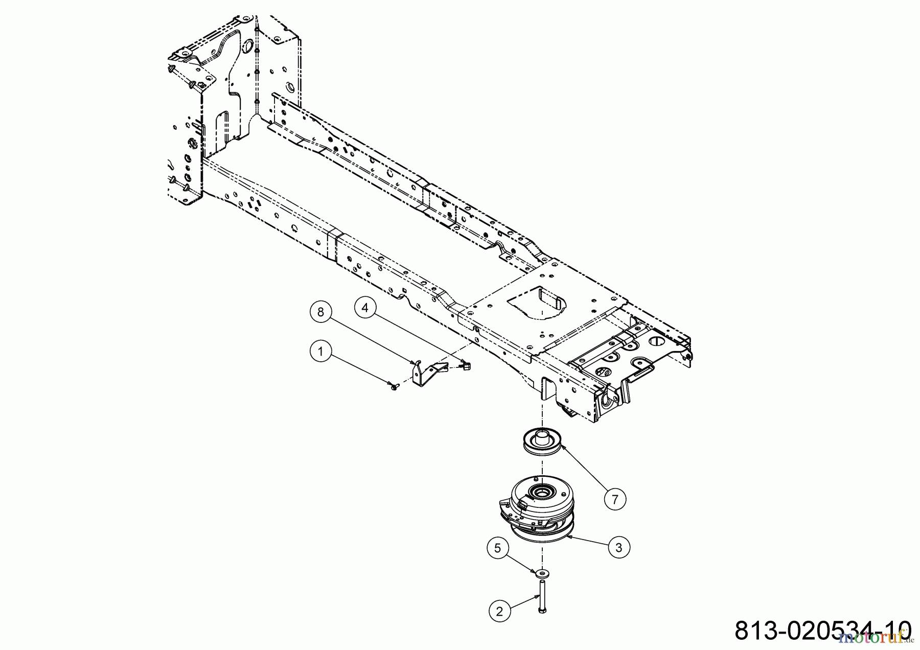 Cub Cadet Rasentraktoren XT2 PS117 13AJA1TT603 (2022) Elektromagnetkupplung, Motorkeilriemenscheibe