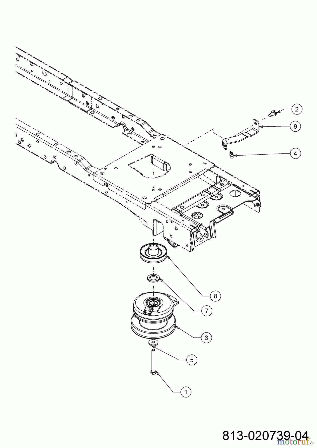 Cub Cadet Rasentraktoren XT2 PS107 13AGA1TS603 (2023) Elektromagnetkupplung, Motorkeilriemenscheibe
