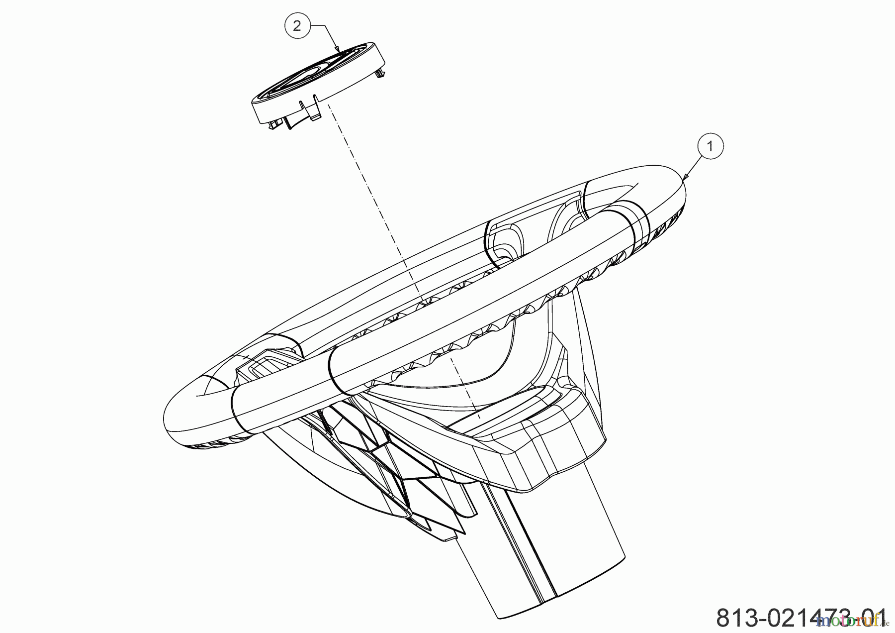 Cub Cadet Rasentraktoren XT2 PS117 13AJA1TT603 (2022) Lenkrad