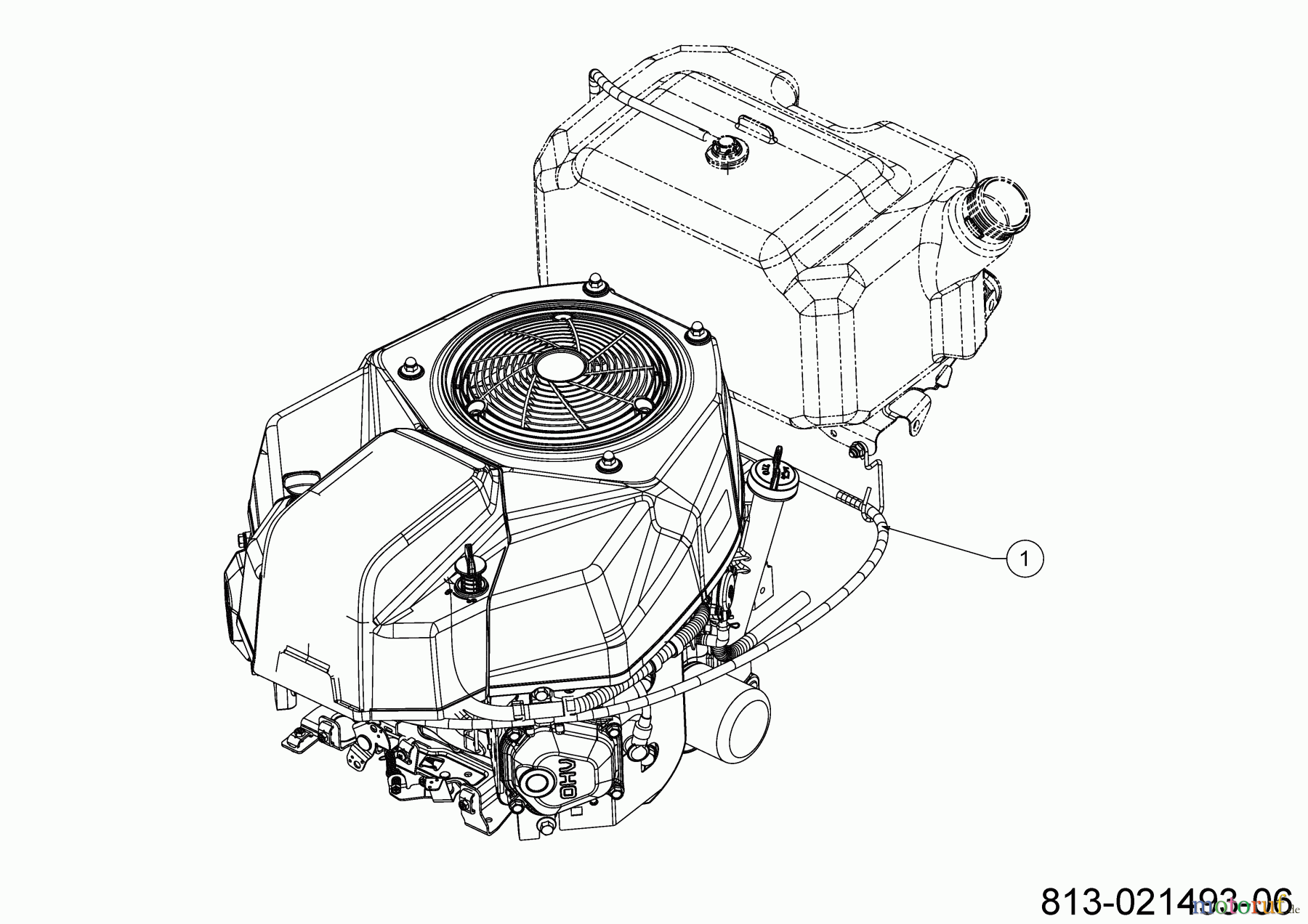 Cub Cadet Rasentraktoren XT1-LT46 13APA9CT056 (2022) Fahrantrieb