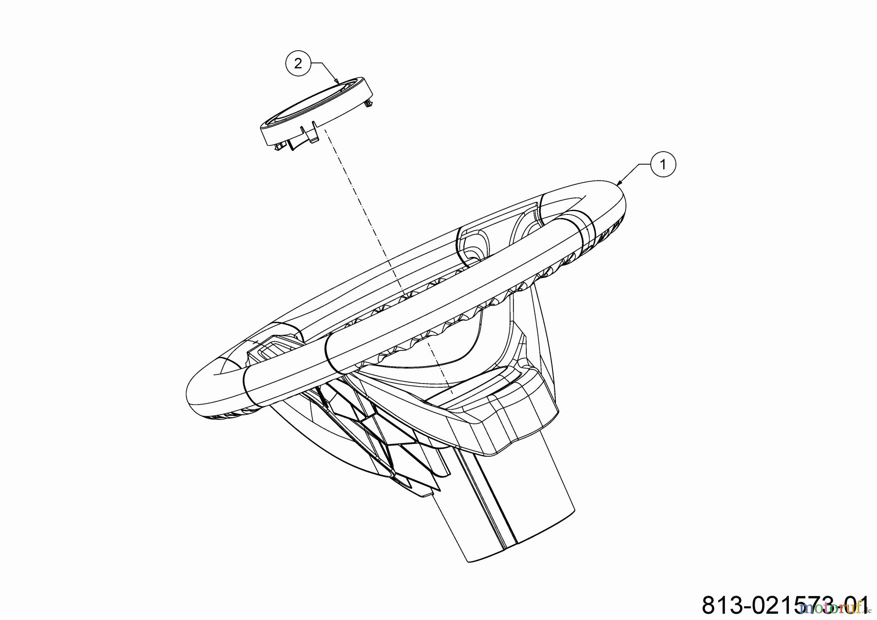 Cub Cadet Rasentraktoren XT2 PS107 13AGA1TS603 (2022) Lenkrad
