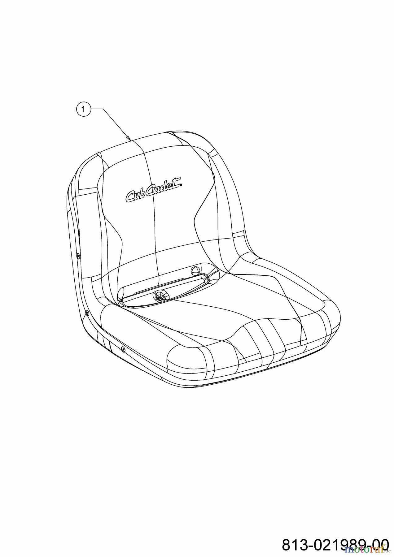 Cub Cadet Rasentraktoren XT2 PS117 13AJA1TT603 (2022) Sitz