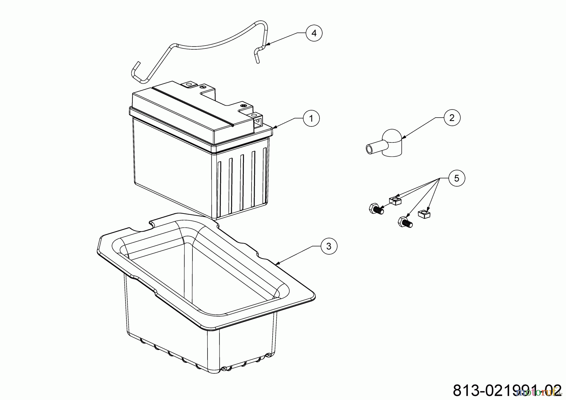 Cub Cadet Rasentraktoren XT2 PS117 13AJA1TT603 (2023) Batterie