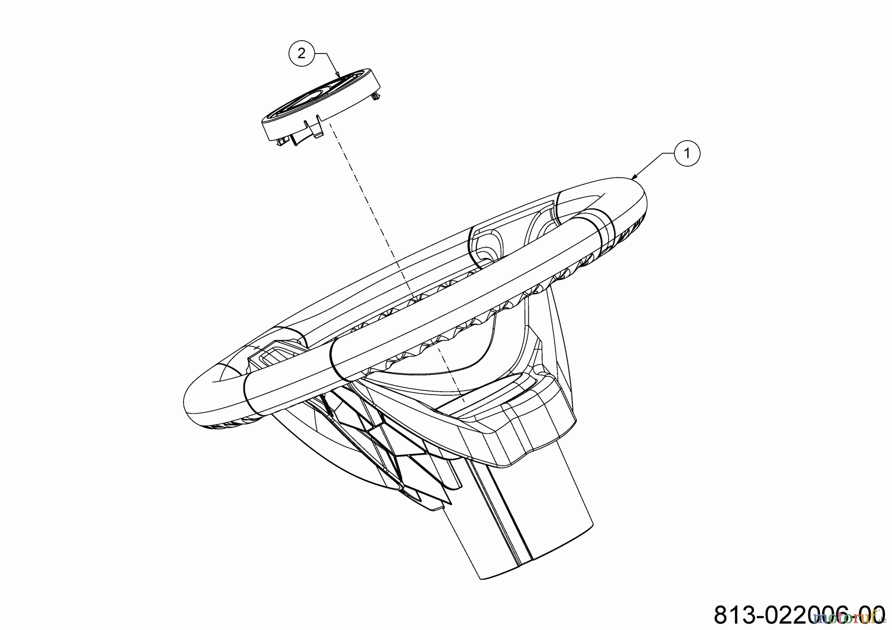 Cub Cadet Rasentraktoren XT2 PS117 13AJA1TT603 (2023) Lenkrad