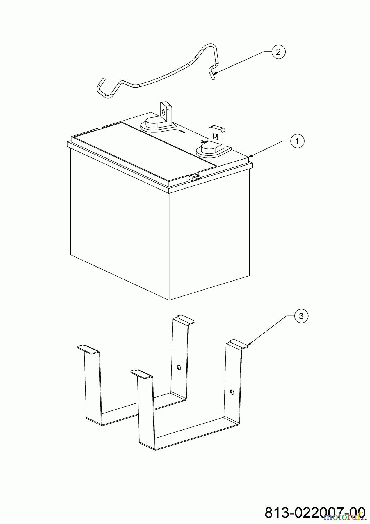 Cub Cadet Rasentraktoren XT2 PS117 13AJA1TT603 (2022) Batterie