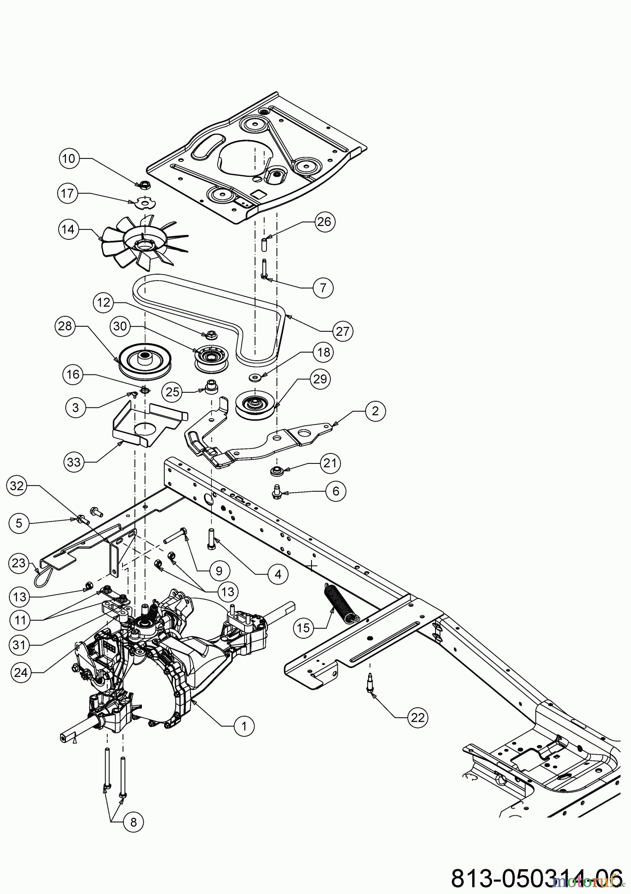 Cub Cadet Rasentraktoren LR2 NR76 13AB21HD603 (2023) Fahrantrieb