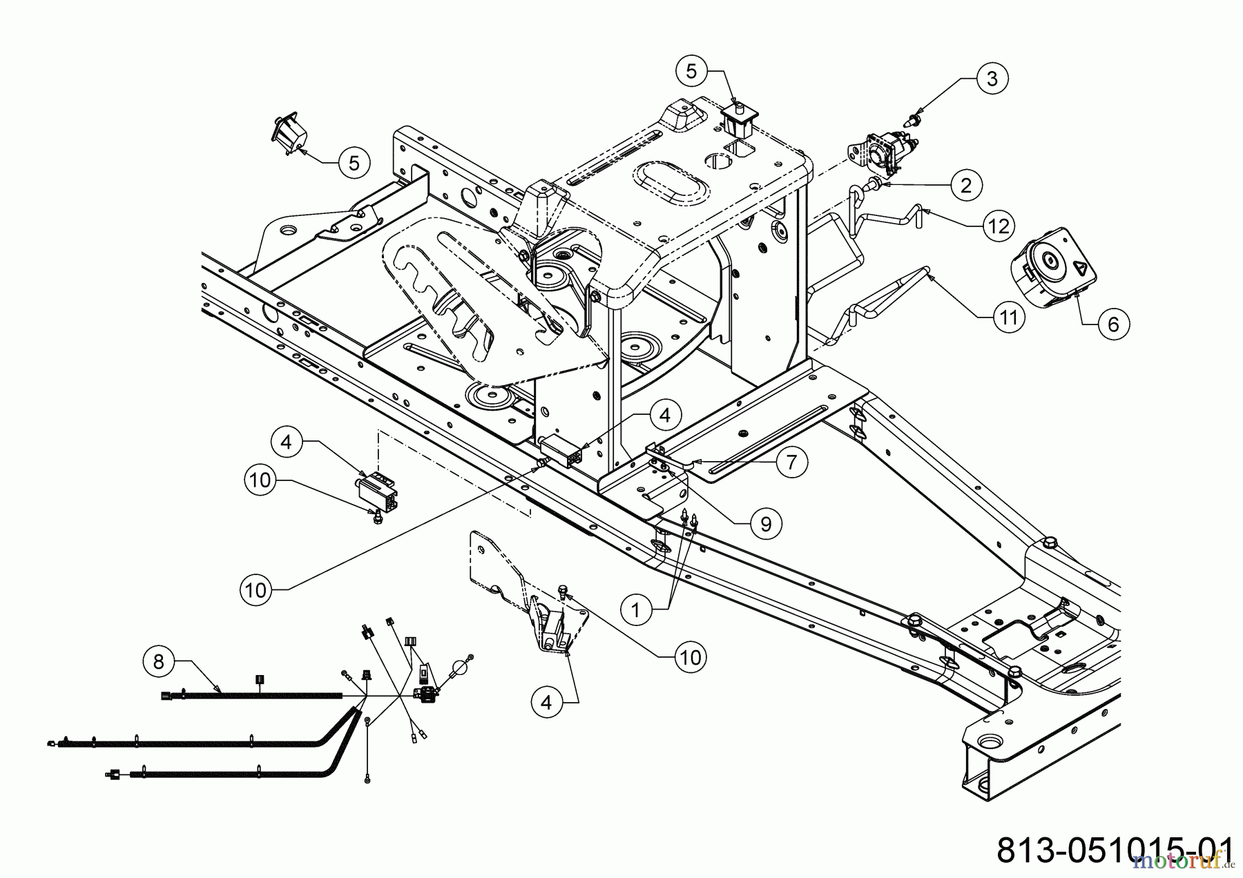  Cub Cadet Rasentraktoren LR1 MR76 13B726HD603 (2022) Elektroteile