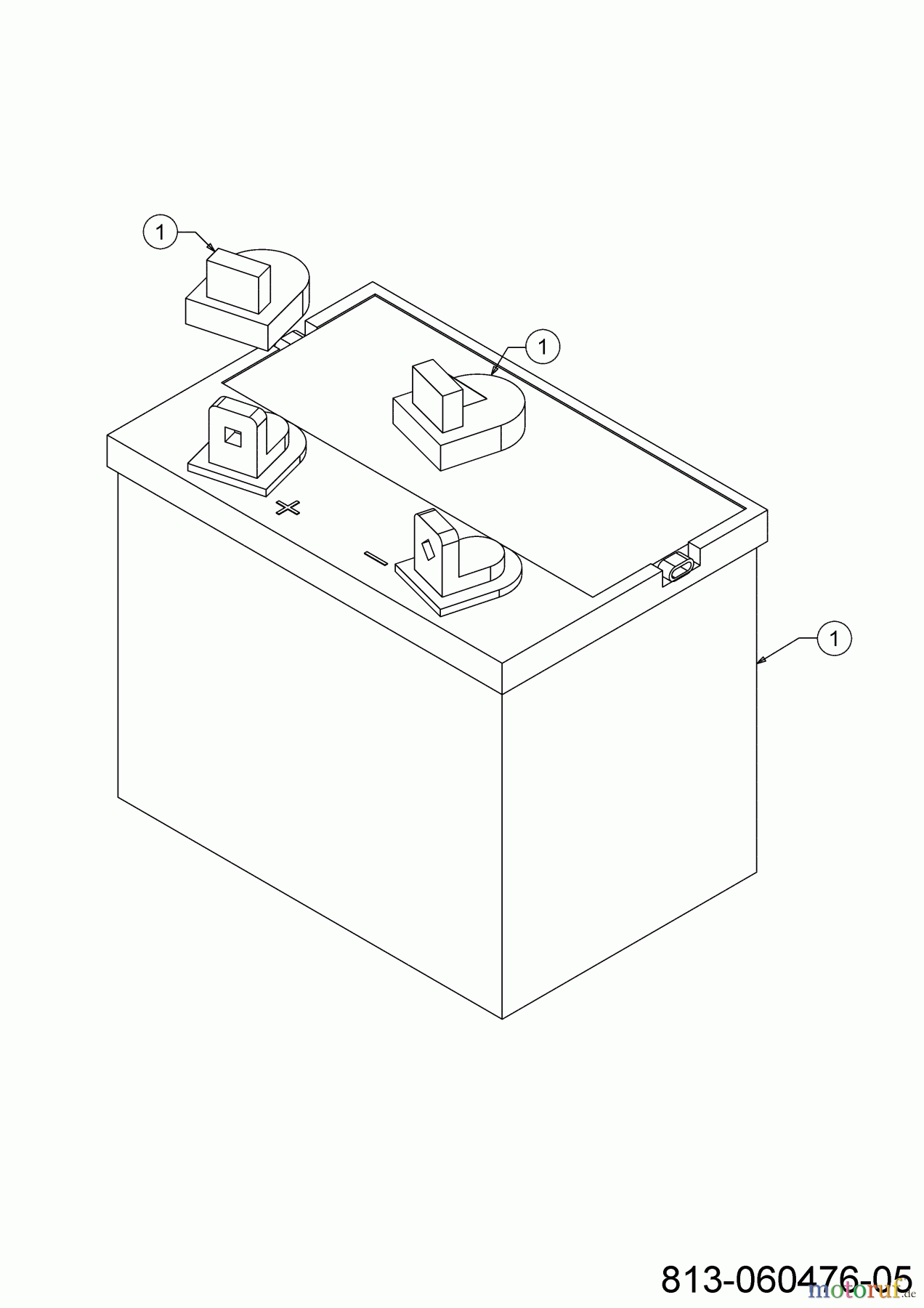  Cub Cadet Rasentraktoren XT1-LT46 13APA9CT056 (2022) Batterie