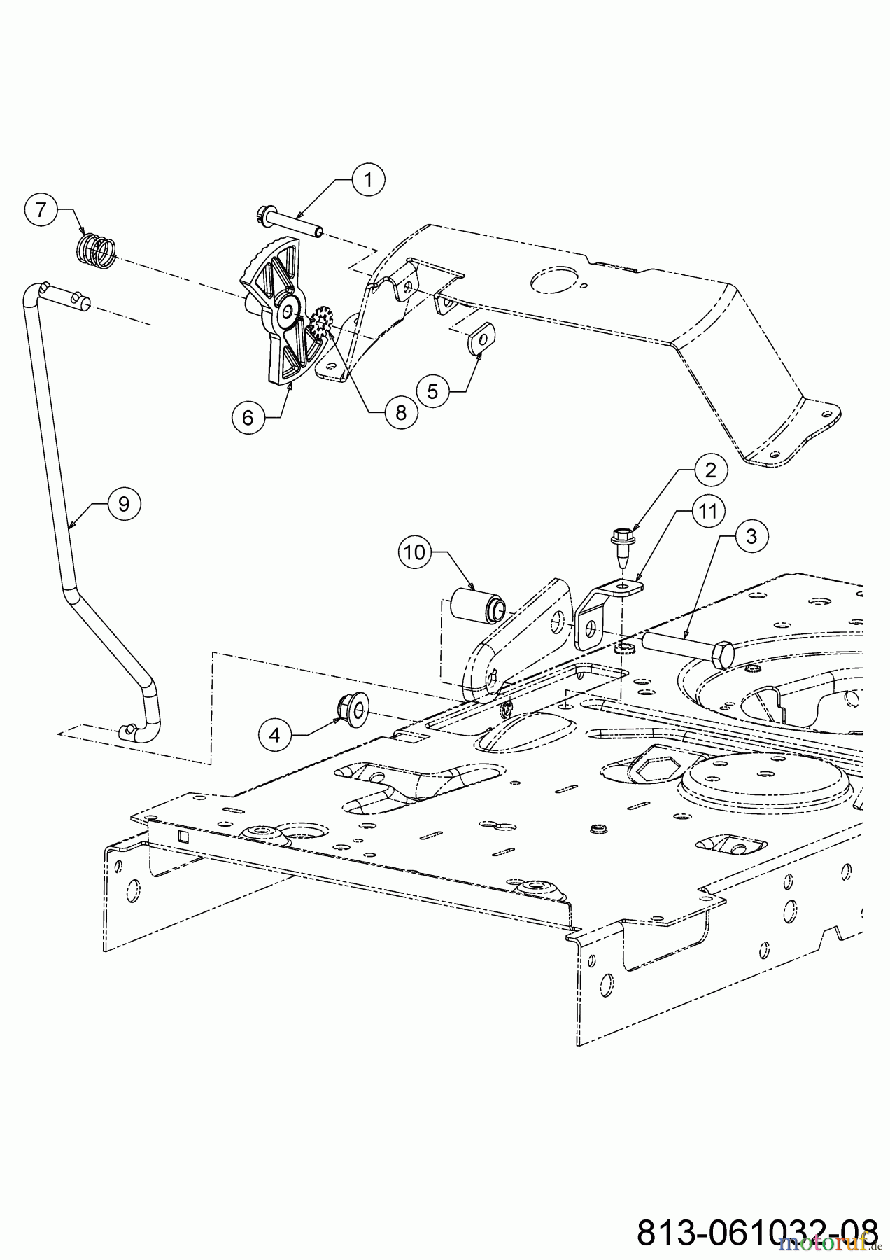 Cub Cadet Rasentraktoren LT1 NS96 13AB77DF603 (2022) Geschwindigkeitsregelung