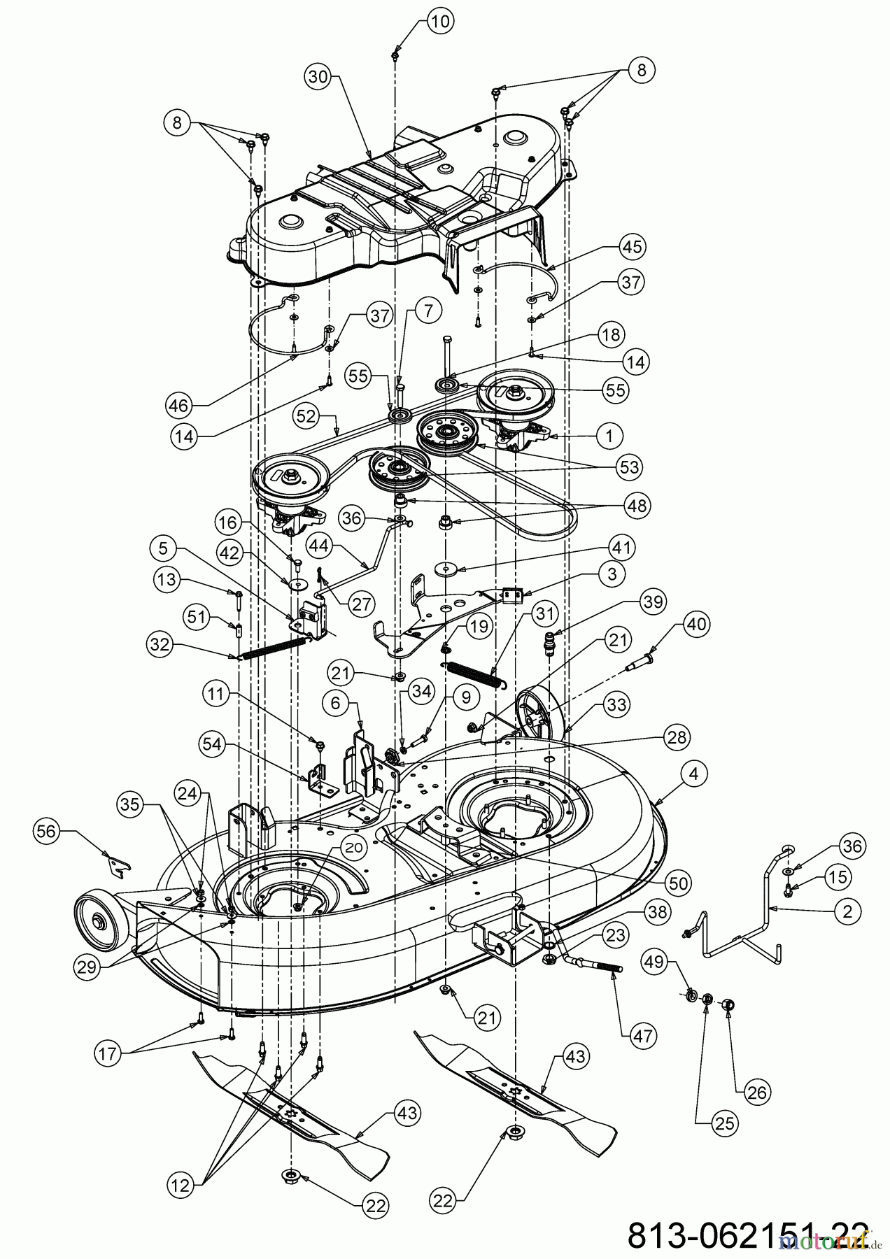 Cub Cadet Rasentraktoren LT3 PS107 13BJ79DG603 (2021) Mähwerk