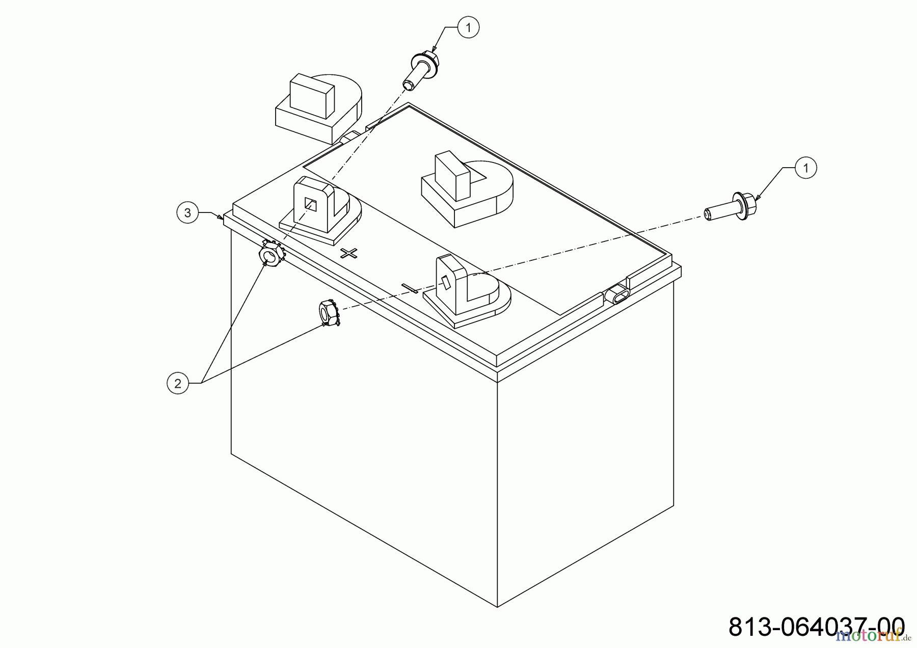 Cub Cadet Rasentraktoren LT1 NS96 13BB76DF603 (2021) Batterie