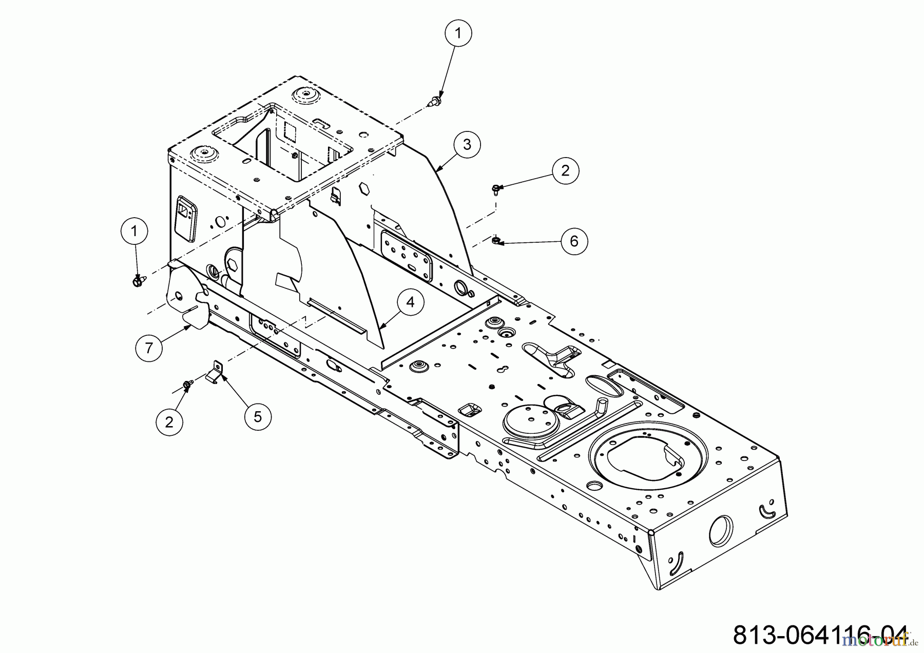  Cub Cadet Rasentraktoren LT2 NS92 13AB78BY603 (2023) Abdeckungen Rahmen